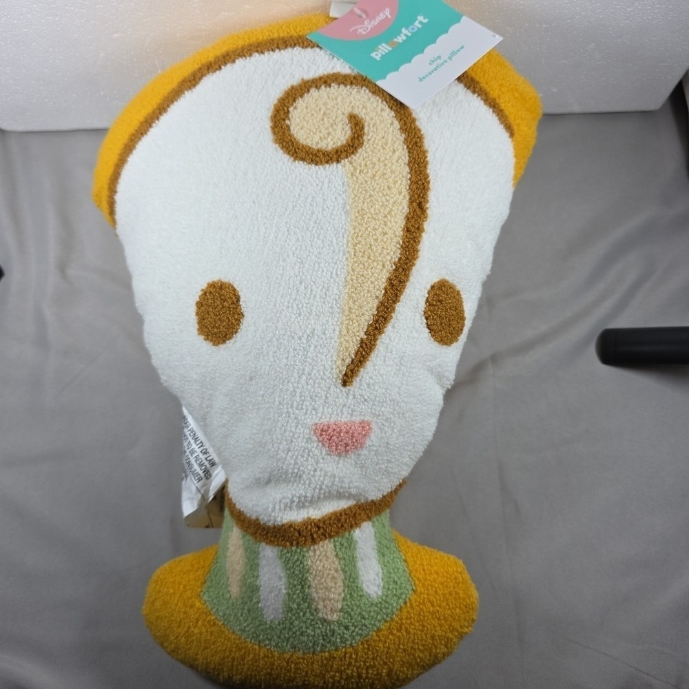 Pillowfort Disney Princess Belle Sidekick Chip the Teacup Kids Pillow Doll Buddy